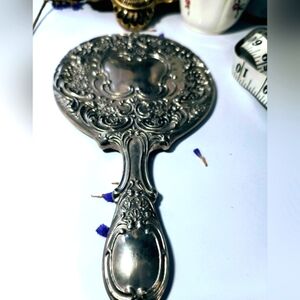 Unique, rare and beautiful, Vintage, silver, metal, Victorian, floral, ornate,